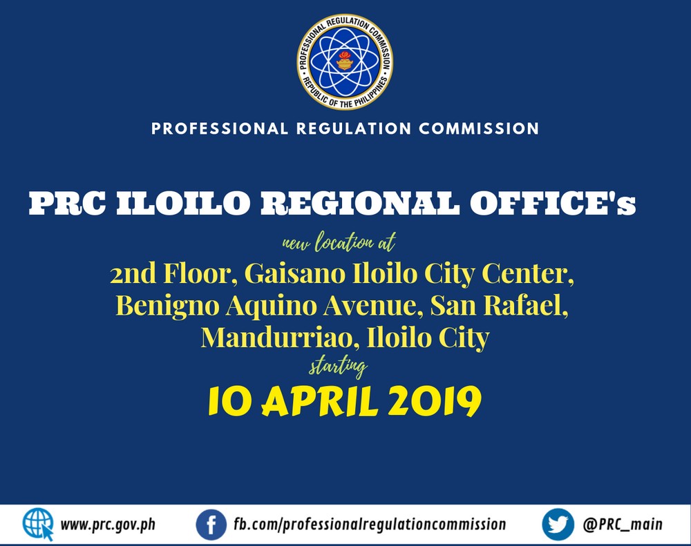 prc iloilo new office address