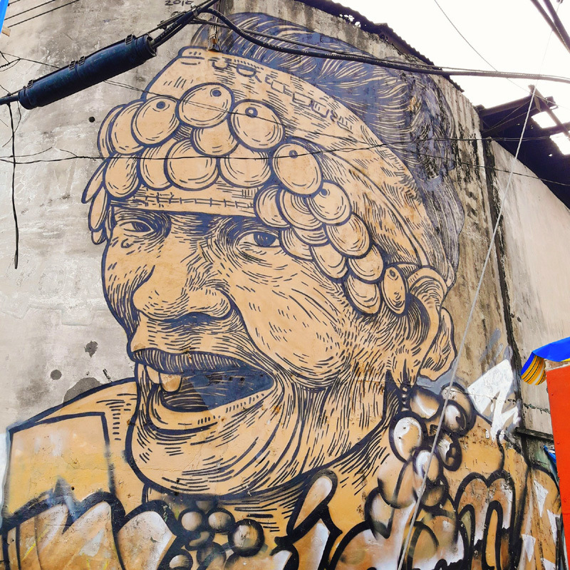 Binukot mural along Muelle Loney, Iloio City.