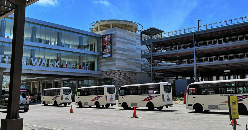 Modern jeepneys line up at Megaworld Iloilo Business Park.