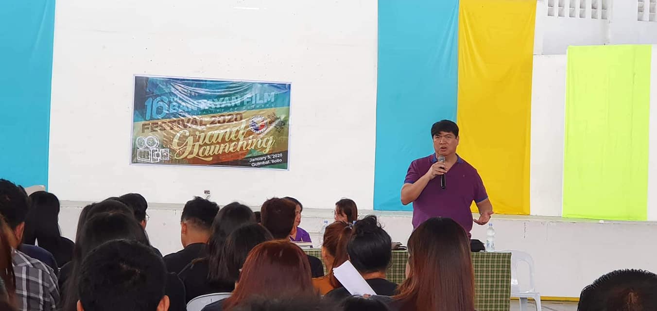 Richard Garin during the launching of Bantayan Film Festival 2020.