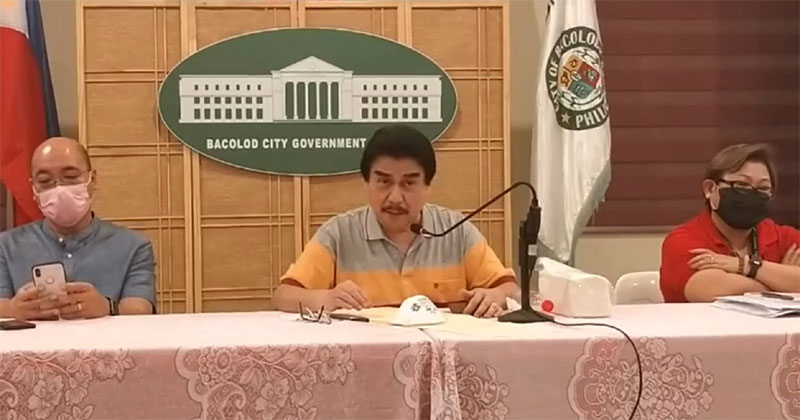 Bacolod City Mayor Evelio Leonardia reports 1st case of Covid-19.