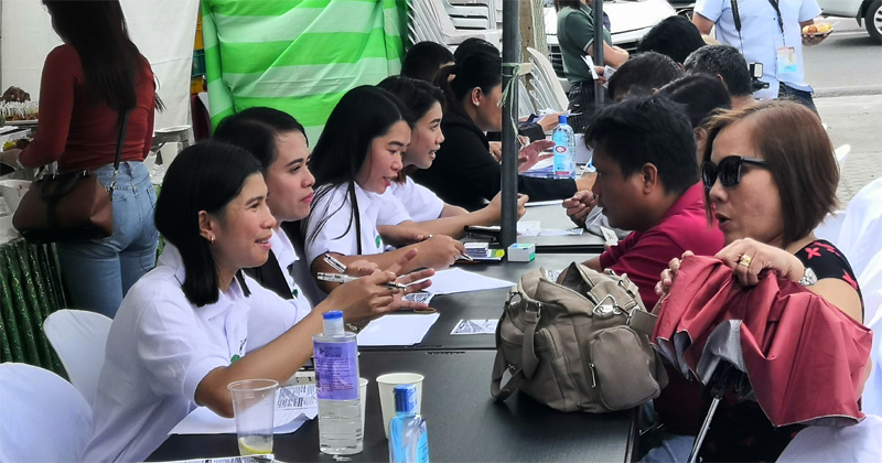 More Power Iloilo's staff attending to inquiries of Ilonggos at their Customer Services Office.