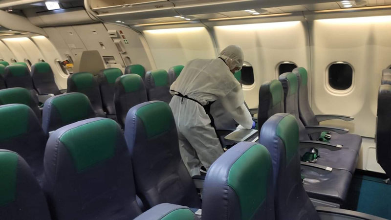 aircraft disinfection