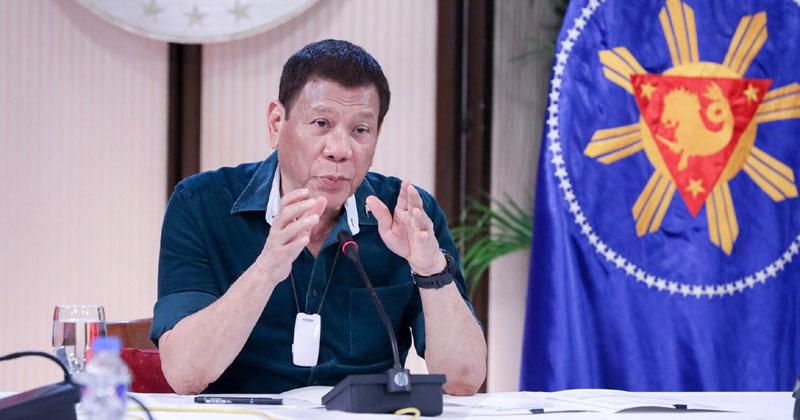 President Rodrigo Duterte televised address.