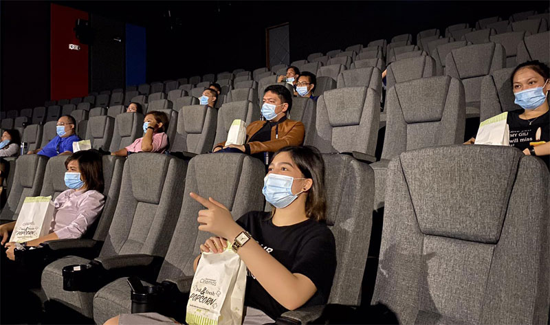 Festive Walk Cinemas will observe strict physical distancing protocols - one-seat apart for its moviegoers.