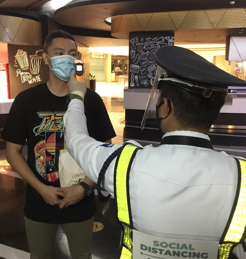 Mandatory wearing of face masks and temperature checks will be implemented before entering the cinemas.
