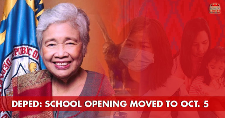 DepEd moves class opening to October 5