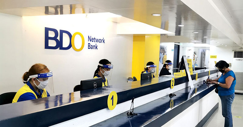 BDO Network Bank counter