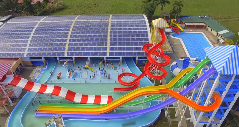 WaterWorld Iloilo powered by solar energy.