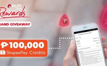 PLDT Home Rewards and Shopee giveaway