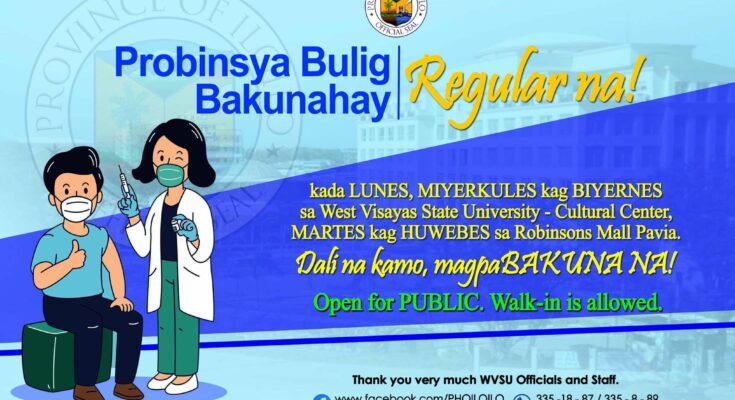 Iloilo Province schedule of vaccination.