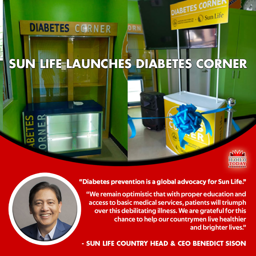 Sun Life Philippine Country Head Benedict Sison on the launch of Diabetes Corner.
