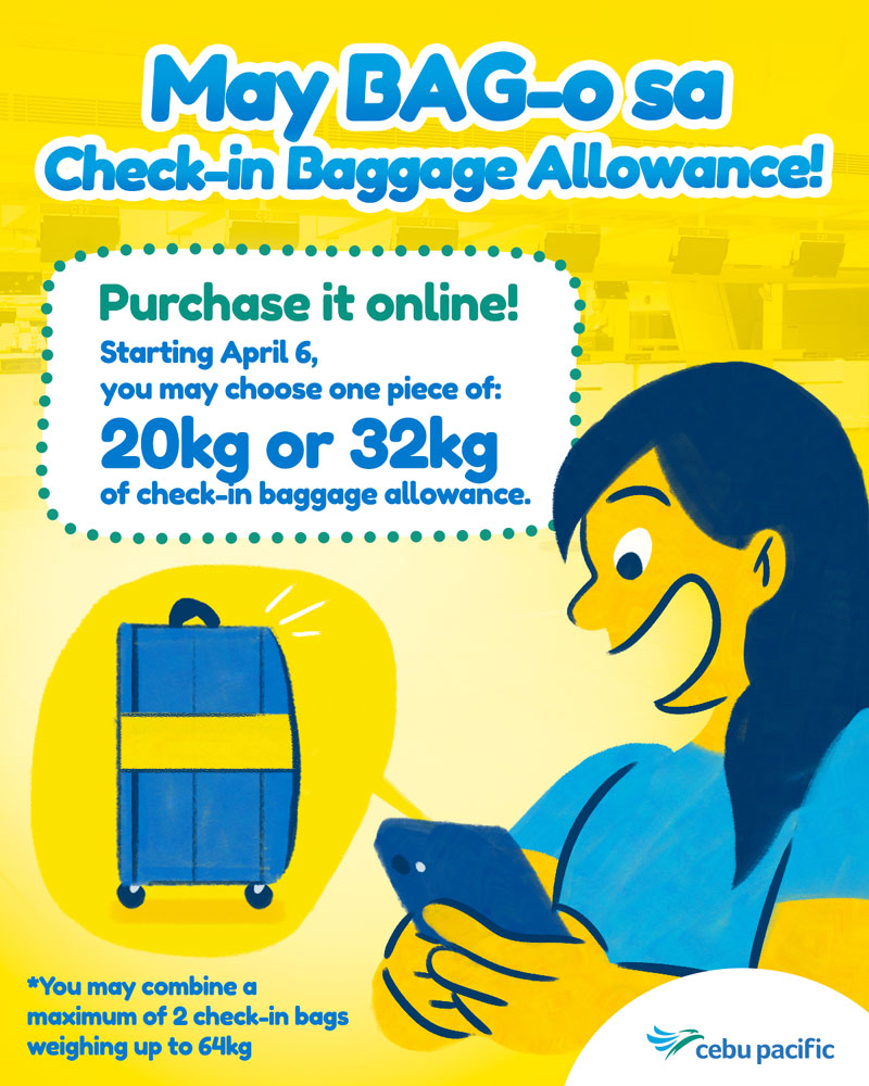 Cebu Pacific new check in baggage policy