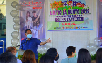 Governor Art Defensor on dengue cleanup drive