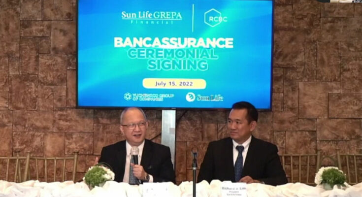 RCBC President Eugene Acevedo and Sun Life President Richard Lim
