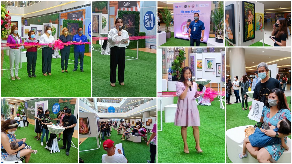 Snaps during the opening of Ilig Sang Kabuhi breastfeeding art exhibit by Himbon at SM City Iloilo.