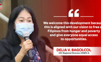 DSWD-6 OIC Regional Director Delia Bagolcol on additional households under 4Ps.