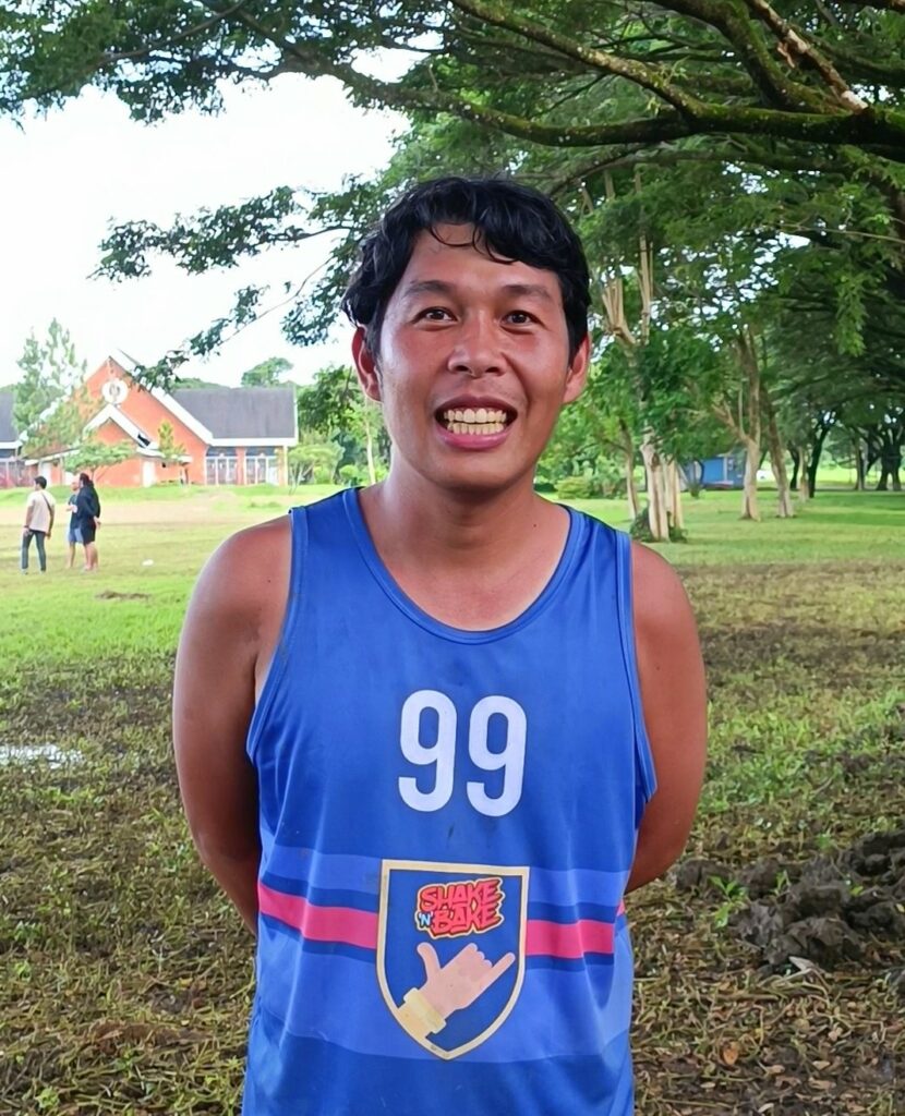 French Neco Tupas, one of the organizers of Huck O Hulyo and member of Iloilo Flying Disc Association.