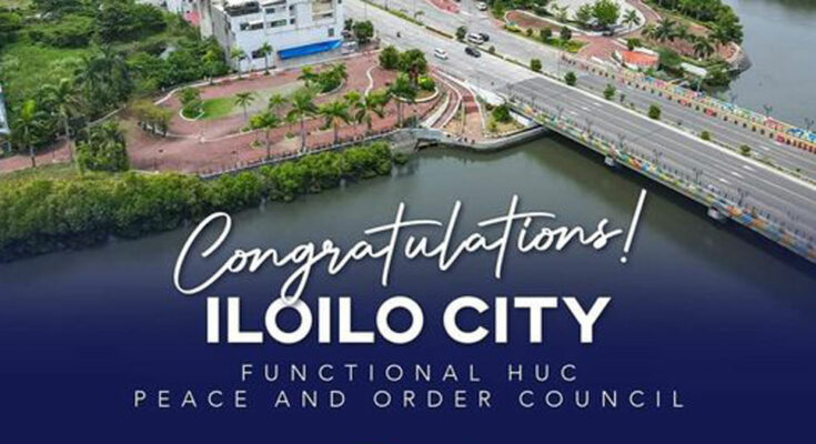 Iloilo City Peace and Order Council fully functional says DILG.