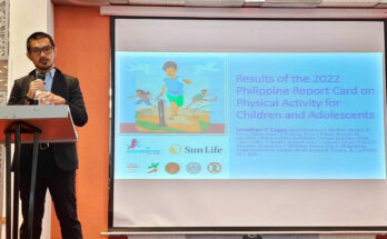 Dr. Jonathan Cagas of the Up College of Human Kinetics led the team that created the Youth Physical Activity Philippine Report Card