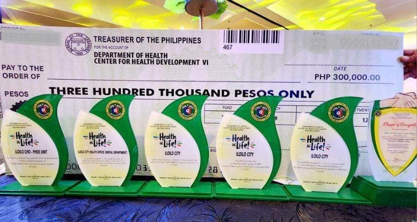 6 awards of Iloilo City Health Office from DOH