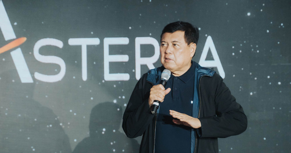 Manny Villar during the launch of Asterra