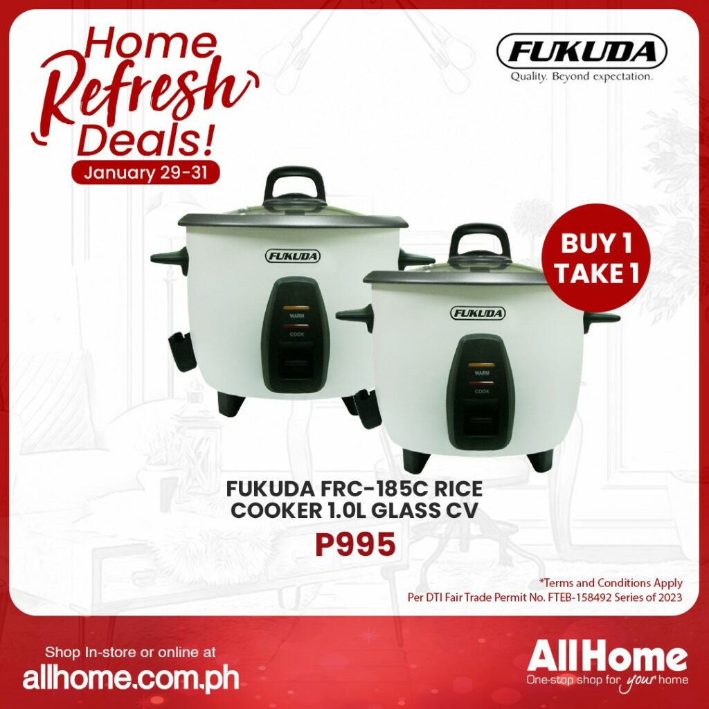 FUKUDA, rice cooker (Buy 1, Take 1 for P995)