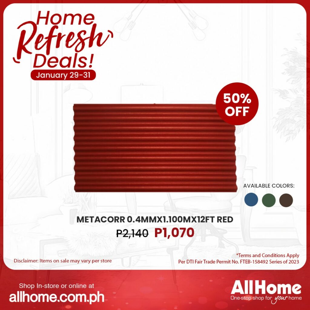 METACORR, red roof sheet (from P2,140 to P1,070)