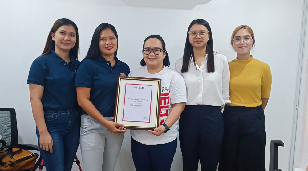 Awarding of partnership between IDP Philippines and McCare Global Consulting for shared IELTS Lab in Jaro, Iloilo City.