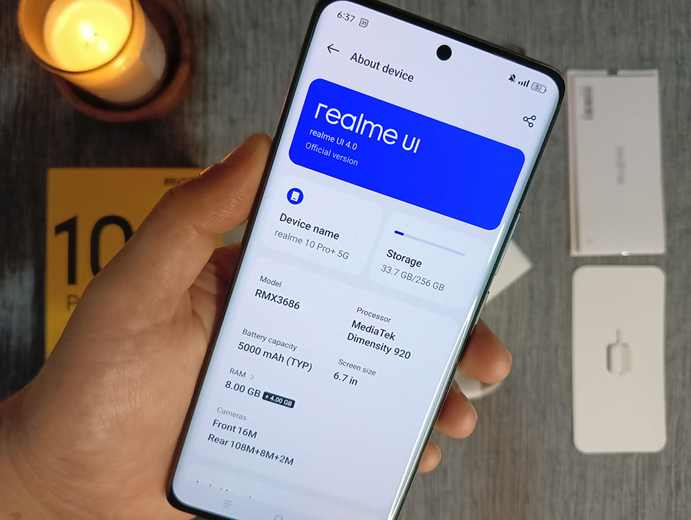 realme UI 4.0 based on Android 13.