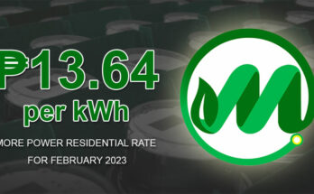 MORE Power rate for February 2023
