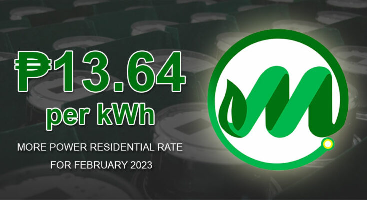 MORE Power rate for February 2023