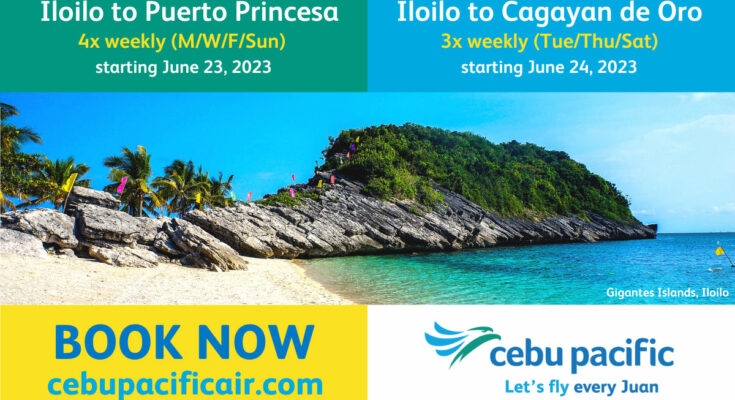 Cebu Pacific Iloilo to Puerto Princesa and Cagayan de Oro