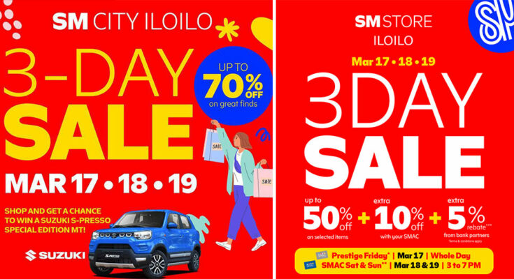 SM City Iloilo 3-Day Sale March 2023