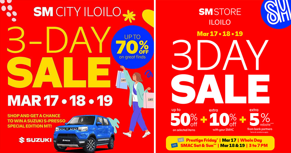 SM City Iloilo 3-Day Sale March 2023