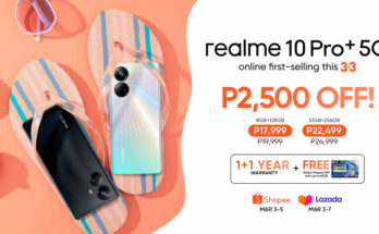Kickstart your summer with the realme 10 Pro+ 5G, now available at Shopee and Lazada