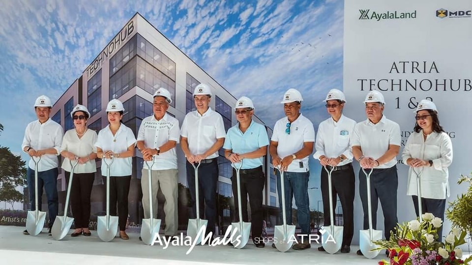 Ayala Land President and CEO Bernard Vincent Dy led the groundbreaking of Atria Gardens and Atria Technohub 1 & 2.