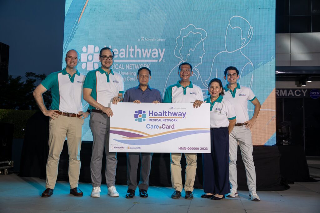 From L-R: ACEN Corporation Vice President of Business Development Jaime Z. Urquijo, AC Health President and Chief Executive Officer Paolo Borromeo, Iloilo Governor Arthur Defensor Jr., Healthway QualiMed Hospital Iloilo Chief Operations Officer Joseph Ladrido, QualiMed Health Network Group Chief Operations Officer Margaret Bengzon, and Ayala Corporation Business Development and Digital Ventures Head Jaime Alfonso Zobel de Ayala