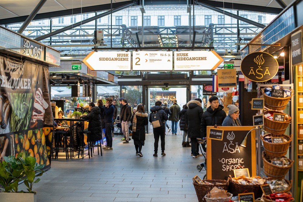 2. Modern marketplace of Torvehallerne with a wide variety of culinary delights, making it a tourist-haven.