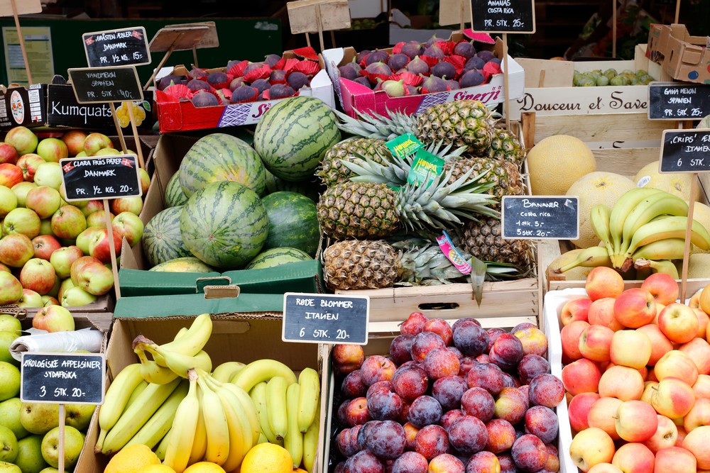 3. An array of fresh fruits every day at the Torvehallerne market in Copenhagen.