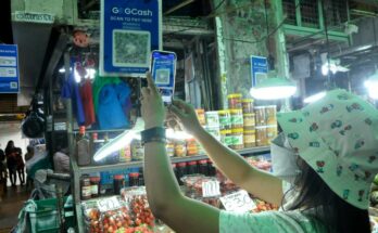 GCash scan to pay in the market