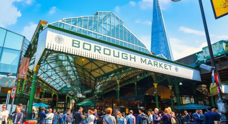 Borough Market is a world-famous oldest and largest food market in Southwark London, England.