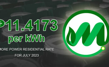 MORE Power rate for July 2023