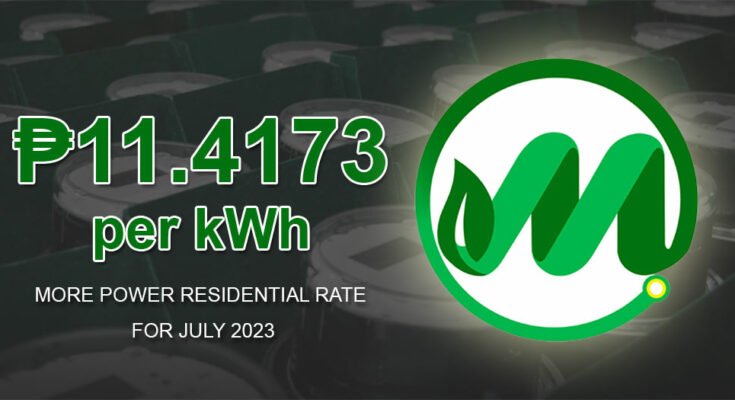 MORE Power rate for July 2023