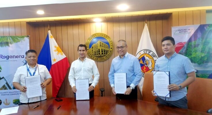 MOA signing by Cemex and Iloilo City Government