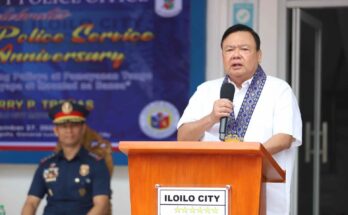 Mayor Jerry Treñas was guest speaker during the 122nd Police Service Anniversary at Iloilo City Police Office in Iloilo City, Sept. 27.