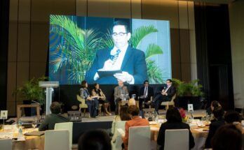 In Photo: Atty. Federico Tancongco, Senior Vice President and Chief Compliance Officer of BDO Unibank, one of the panelists at the Unlocking Capital for Sustainability (UCFS) 2023 Forum, discusses BDO’s role in enabling an equitable transition.