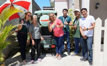 The turnover of e-4wheel vehicle to the winner Joy Barredo