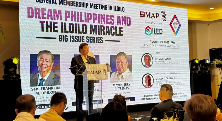 Sen. Franklin Drilon delivers Special Address on Iloilo Miracle at MAP General Membership Meeting