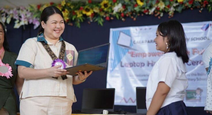 laptops turnover to calaparan elementary school